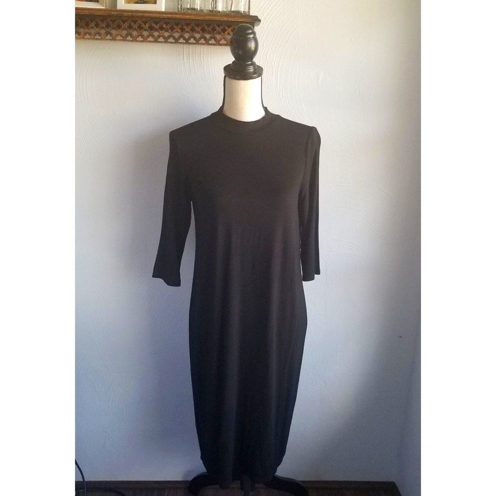 Eileen Fisher Long Sleeve Mock Neck Dress Sz S/P